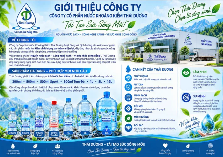 Khám Phá Dây Chuyền Điện Phân Nước Ion Kiềm Đạt Chuẩn ISO 22000 & HACCP Tại Nhà Máy Thái Dương